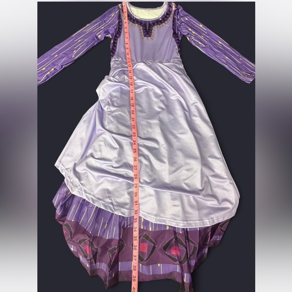 Asha Wish Purple Adventure Dress Costume New! 6 Piece Costume - Picture 6 of 7
